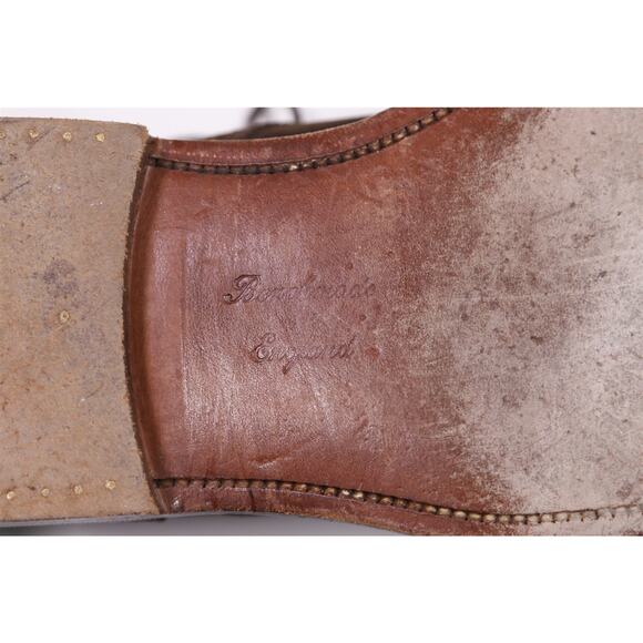 Sid Mashburn Brown Suede Wingtip Oxford Dress Shoes Made in England UK 10.5 main image 4